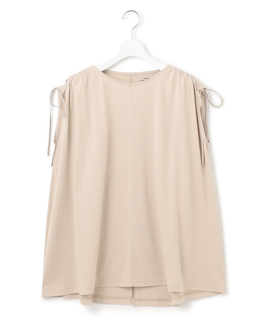 【ジェイプレスヨークストリート/J.PRESS YORK STREET】の【WOMEN】【SMOOTH JERSEY】ショルダー シャーリング プルオーバー インテリア・キッズ・メンズ・レディースファッション・服の通販 founy(ファニー) 　ファッション　Fashion　レディースファッション　WOMEN　トップス・カットソー　Tops/Tshirt　シャツ/ブラウス　Shirts/Blouses　ロング / Tシャツ　T-Shirts　プルオーバー　Pullover　カットソー　Cut and Sewn　カットソー　Cut And Sew　シャーリング　Shirring　ショルダー　Shoulder　タンク　Tank　夏　Summer　春　Spring　S/S・春夏　Ss・Spring/Summer　ベージュ系|ID: prp329100004525103 ipo3291000000032006045
