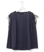 【ジェイプレスヨークストリート/J.PRESS YORK STREET】の【WOMEN】【SMOOTH JERSEY】ショルダー シャーリング プルオーバー ネイビー系|ID: prp329100004525103 ipo3291000000032565967