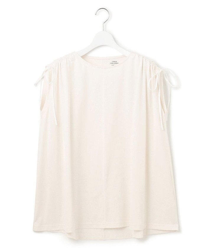 【ジェイプレスヨークストリート/J.PRESS YORK STREET】の【WOMEN】【SMOOTH JERSEY】ショルダー シャーリング プルオーバー インテリア・キッズ・メンズ・レディースファッション・服の通販 founy(ファニー) https://founy.com/ ファッション Fashion レディースファッション Fashion for Women トップス・カットソー Cut & Sew Tops シャツ・ブラウス・オフィスカジュアル Elegant Blouses & Button-Ups ロングTシャツ・Tシャツ Longline T-Shirts & Tees カジュアルプルオーバー・ニットトップス Pullovers & Knit Tops / Casual Pullovers カットソー・ベーシックTシャツ Cut-and-Sewn Tops / Stretch Tees & Basics カットソー Cut and Sewn Top シャーリング Shirring, Ruched ショルダー Shoulder, Shoulder Strap タンク Tank Top, Sleeveless Top 夏 Summer 春 Spring S/S・春夏 SS, Spring/Summer, Warm Season |ID: prp329100004525103 ipo3291000000034628964