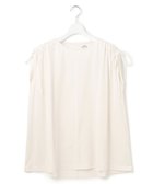 【ジェイプレスヨークストリート/J.PRESS YORK STREET】の【WOMEN】【SMOOTH JERSEY】ショルダー シャーリング プルオーバー ホワイト系|ID: prp329100004525103 ipo3291000000034628966