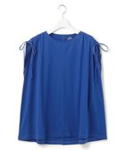 【ジェイプレスヨークストリート/J.PRESS YORK STREET】の【WOMEN】【SMOOTH JERSEY】ショルダー シャーリング プルオーバー ブルー系|ID: prp329100004525103 ipo3291000000034628968