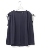 【ジェイプレスヨークストリート/J.PRESS YORK STREET】の【WOMEN】【SMOOTH JERSEY】ショルダー シャーリング プルオーバー ネイビー系|ID: prp329100004525103 ipo3291000000034628969