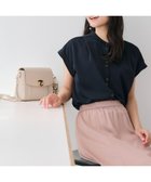 【エニィ スィス/any SiS】の【洗える】ダブルボタンフレンチスリーブ ブラウス ネイビー|ID: prp329100004525107 ipo3291000000032006061