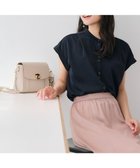 【エニィ スィス/any SiS】の【洗える】ダブルボタンフレンチスリーブ ブラウス 人気、トレンドファッション・服の通販 founy(ファニー) ファッション Fashion レディースファッション Fashion for Women トップス・カットソー Cut & Sew Tops シャツ・ブラウス・オフィスカジュアル Elegant Blouses & Button-Ups おすすめ Recommended / Our Picks なめらか Smooth, Silky Texture インナー Innerwear スタンド Stand Collar, Upright Stand フロント Front, Front Design ラウンド Round, Round Neck 夏 Summer 春 Spring S/S・春夏 SS, Spring/Summer, Warm Season 洗える Machine Washable thumbnail ネイビー|ID: prp329100004525107 ipo3291000000034941143