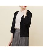 【エニィ スィス/any SiS】の【接触冷感・UVケア】ニットフーディー カーディガン ブラック|ID: prp329100004525119 ipo3291000000032006116