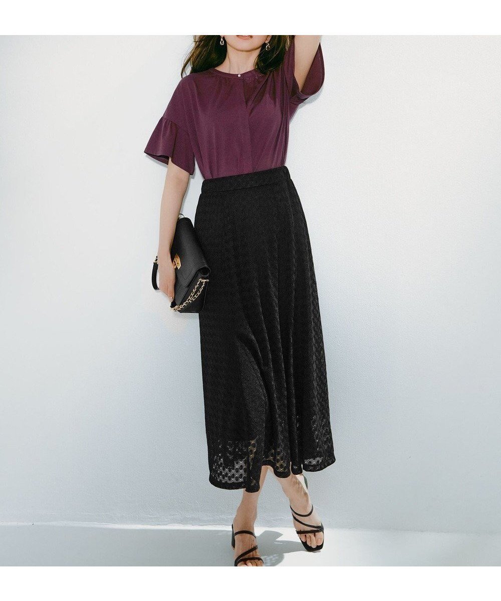 【エニィ スィス/any SiS】の【洗える】レースマーメイド スカート インテリア・キッズ・メンズ・レディースファッション・服の通販 founy(ファニー) 　ファッション　Fashion　レディースファッション　Fashion for Women　スカート　Skirts　フェミニン　Feminine, Girly　フレア　Flare, Flared　マーメイド　Mermaid, Fishtail Silhouette　リラックス　Relax, Relaxed Fit　レース　Lace, Lace Fabric　ロマンティック　Romantic, Feminine Style　夏　Summer　春　Spring　S/S・春夏　SS, Spring/Summer, Warm Season　洗える　Machine Washable　ブラック|ID: prp329100004525122 ipo3291000000034526415