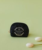 【メゾンドフルール/Maison de FLEUR】のサテンリボンラウンドポーチ Black|ID: prp329100004525153 ipo3291000000032006265