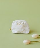 【メゾンドフルール/Maison de FLEUR】のサテンリボンラウンドポーチ Ivory|ID: prp329100004525153 ipo3291000000032006266