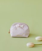【メゾンドフルール/Maison de FLEUR】のサテンリボンラウンドポーチ Light Pink|ID: prp329100004525153 ipo3291000000032006267