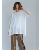 【イェッカ ヴェッカ/YECCA VECCA】の異素材切替タックデザインカットソー Off White|ID: prp329100004525183 ipo3291000000032006385