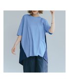 【イェッカ ヴェッカ/YECCA VECCA】の異素材切替タックデザインカットソー 人気、トレンドファッション・服の通販 founy(ファニー) ファッション Fashion レディースファッション WOMEN トップス・カットソー Tops/Tshirt シャツ/ブラウス Shirts/Blouses ロング / Tシャツ T-Shirts カットソー Cut and Sewn カットソー Cut And Sew フロント Front ポケット Pocket リラックス Relax 切替 Switching 夏 Summer 春 Spring S/S・春夏 Ss・Spring/Summer thumbnail Blue|ID: prp329100004525183 ipo3291000000032332388