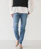 【アメリカンホリック/AMERICAN HOLIC】のスキニーフィットダメージデニム Light Indigo|ID: prp329100004525192 ipo3291000000032006419