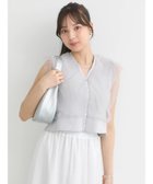 【アースミュージックアンドエコロジー/earth music&ecology】のチュールドッキングノースリカーディガン Light Gray|ID: prp329100004525236 ipo3291000000032006592