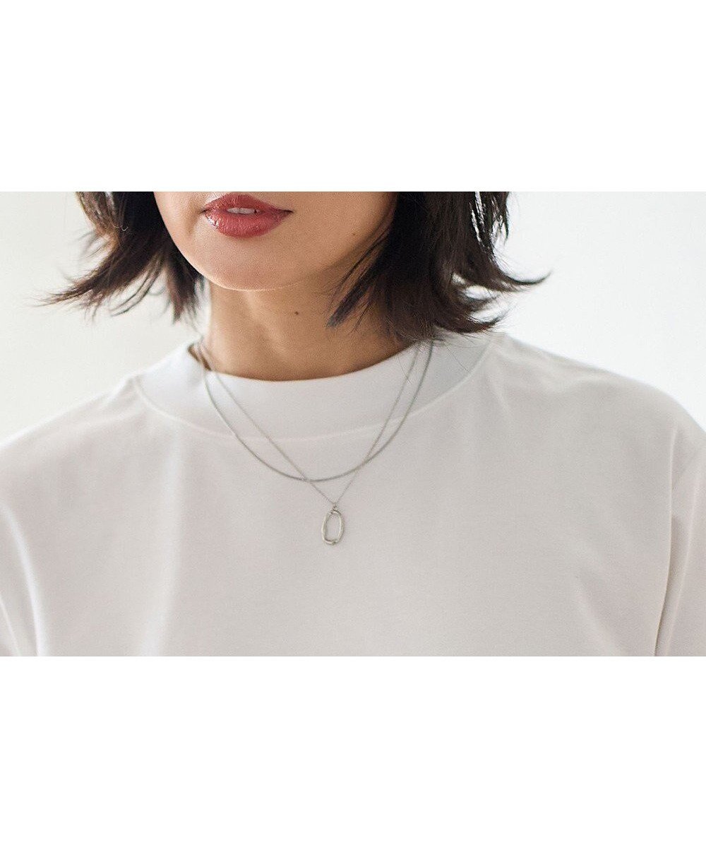 【エニィファム/any FAM】の2連ラウンドネックレス インテリア・キッズ・メンズ・レディースファッション・服の通販 founy(ファニー) 　ファッション　Fashion　レディースファッション　WOMEN　ジュエリー　Jewelry　ネックレス　Necklaces　アクセサリー　Accessories　チェーン　Chain　ネックレス　Necklace　ラウンド　Round　再入荷　Restock/Back In Stock/Re Arrival　おすすめ　Recommend　エレガント 上品　Elegant　ギフト プレゼント　Gift Present　シルバー|ID: prp329100004525238 ipo3291000000032006603