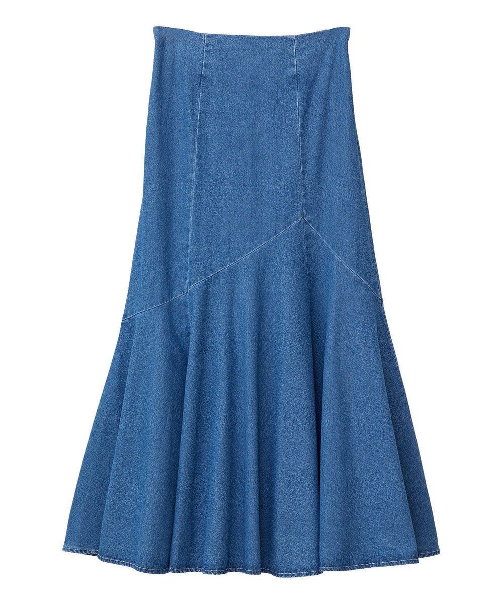 【グリーンパークス/Green Parks】の・ELENCARE DUE デニムマーメイドスカート インテリア・キッズ・メンズ・レディースファッション・服の通販 founy(ファニー) 　ファッション　Fashion　レディースファッション　WOMEN　スカート　Skirt　おすすめ　Recommend　アシンメトリー　Asymmetry　スタイリッシュ　Stylish　デニム　Denim　ポケット　Pocket　マーメイド　Mermaid　夏　Summer　春　Spring　S/S・春夏　Ss・Spring/Summer　Indigo|ID: prp329100004525253 ipo3291000000032006663