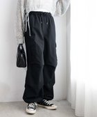 【ウィゴー/WEGO】の【ウエストゴム】イージーパラシュートカーゴパンツ ブラック|ID: prp329100004525270 ipo3291000000032006737
