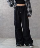 【ウィゴー/WEGO】の【ウエストゴム】イージーパラシュートカーゴパンツ ブラック|ID: prp329100004525270 ipo3291000000034179496