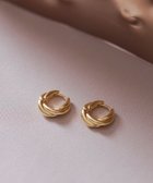 【ティアクラッセ/Tiaclasse】のマットメタルフープピアス ゴールド|ID: prp329100004525341 ipo3291000000032007031