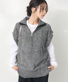 【クラフトスタンダードブティック/CRAFT STANDARD BOUTIQUE】のモールニットジップベスト Black|ID: prp329100004525344 ipo3291000000032007042