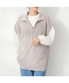 【クラフトスタンダードブティック/CRAFT STANDARD BOUTIQUE】のモールニットジップベスト Beige|ID: prp329100004525344 ipo3291000000032007043