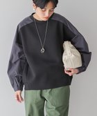 【アメリカンホリック/AMERICAN HOLIC】の異素材コクーンポンチプルオーバー Black|ID: prp329100004525361 ipo3291000000032007126
