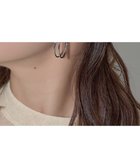 【フィービィー/phoebe】の≪TV番組着用商品≫ダブルラインフープイヤリング シルバー シルバー|ID: prp329100004525383 ipo3291000000032007249