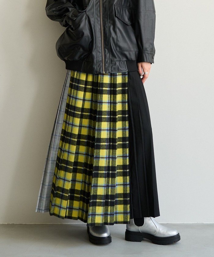 【アメリカンホリック/AMERICAN HOLIC】のシャギーチェックプリーツスカート インテリア・キッズ・メンズ・レディースファッション・服の通販 founy(ファニー) https://founy.com/ ファッション Fashion レディースファッション Ladies' Fashion Online スカート Skirt プリーツスカート Pleated Skirts おすすめ Recommend シンプル Simple チェック Check プリーツ Pleats ミックス Mix 無地 Plain Color A/W・秋冬 Aw・Autumn/Winter・Fw・Fall-Winter |ID: prp329100004525414 ipo3291000000032498286