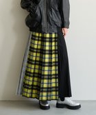 【アメリカンホリック/AMERICAN HOLIC】のシャギーチェックプリーツスカート Yellow|ID: prp329100004525414 ipo3291000000032498288