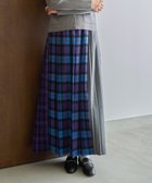 【アメリカンホリック/AMERICAN HOLIC】のシャギーチェックプリーツスカート Blue|ID: prp329100004525414 ipo3291000000032498293