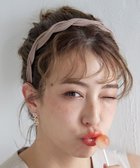 【ティアクラッセ/Tiaclasse】のツイストデザインブレイドカチューシャ ベージュ(幅細タイプ)|ID: prp329100004525424 ipo3291000000032007425