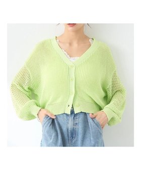 【アースミュージックアンドエコロジー/earth music&ecology】のメッシュカーディガン 人気、トレンドファッション・服の通販 founy(ファニー) ファッション Fashion レディースファッション Fashion for Women トップス・カットソー Cut & Sew Tops カーディガン・羽織り Layered Style Cardigans おすすめ Recommended / Our Picks インナー Innerwear カーディガン Cardigan, Knitwear キャミソール Camisole, Spaghetti Strap Top ベーシック Basic, Essential ポケット Pocket, Pocket Detail メッシュ Mesh, Net Fabric A/W・秋冬 Autumn/Winter |ID:prp329100004525449