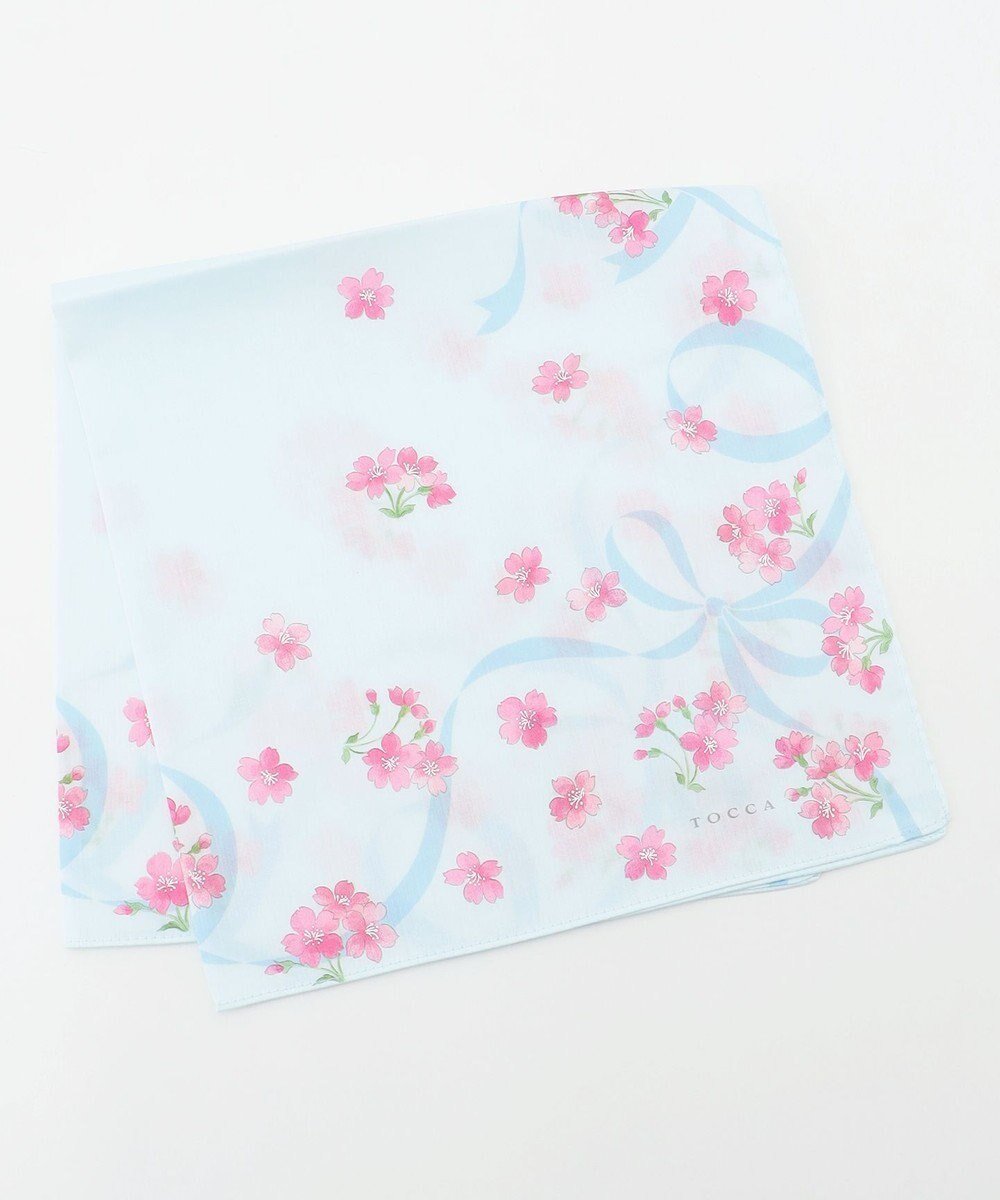 【トッカ/TOCCA】のSPRING EXCITEMENT HANDKERCHIEF ハンカチ インテリア・キッズ・メンズ・レディースファッション・服の通販 founy(ファニー) 　ファッション　Fashion　レディースファッション　Fashion for Women　ミニ財布・二つ折り財布　Wallets & Card Cases　おすすめ　Recommended / Our Picks　タオル　Towel, Bath Towel　ハンカチ　Handkerchief, Hanky　ハンド　Hand, Handmade　リボン　Ribbon, Bow　財布　Wallet, Purse　スカイブルー系|ID: prp329100004525512 ipo3291000000033649062