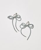【アメリカンホリック/AMERICAN HOLIC】のビーズレイーヤードリボンイヤリング Charcoal Gray|ID: prp329100004525525 ipo3291000000032007865