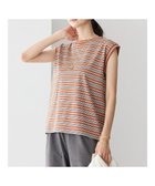 【アメリカンホリック/AMERICAN HOLIC】のマルチボーダーノースリーブカットプルオーバー Terracotta|ID: prp329100004525543 ipo3291000000032007927