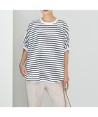 【アメリカンホリック/AMERICAN HOLIC】の異素材ドッキングドルマンプルオーバー Border Ivory|ID: prp329100004525549 ipo3291000000032007953