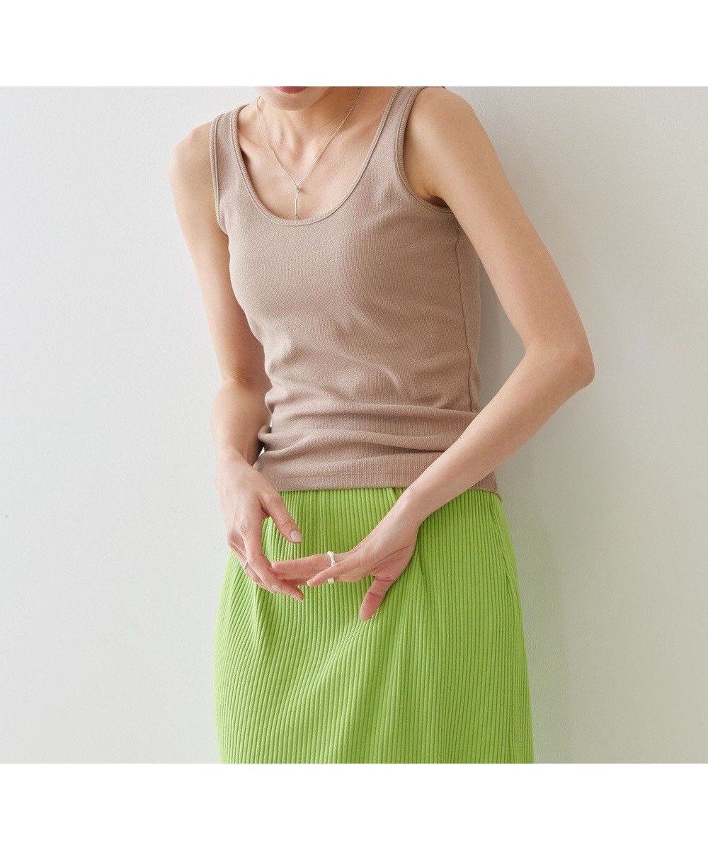 【アメリカンホリック/AMERICAN HOLIC】のリブタンクトップ インテリア・キッズ・メンズ・レディースファッション・服の通販 founy(ファニー) 　ファッション　Fashion　レディースファッション　WOMEN　トップス・カットソー　Tops/Tshirt　おすすめ　Recommend　インナー　Inner　タンク　Tank　フィット　Fit　ベーシック　Basic　リラックス　Relax　夏　Summer　春　Spring　S/S・春夏　Ss・Spring/Summer　Mocha|ID: prp329100004525559 ipo3291000000032007998