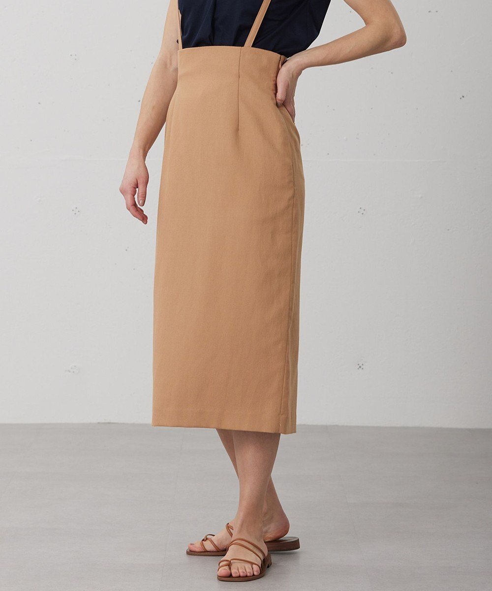 【ベイジ,/BEIGE,】の【Precious 6月号掲載】CLAUDE / Iラインスカート インテリア・キッズ・メンズ・レディースファッション・服の通販 founy(ファニー) 　雑誌掲載アイテム　Magazine Items　ファッション雑誌　Fashion Magazines　プレシャス　Precious　ファッション　Fashion　レディースファッション　WOMEN　スカート　Skirt　6月号　June Issue　エレガント 上品　Elegant　サスペンダー　Suspenders　シンプル　Simple　スラックス　Slacks　ペンシル　Pencil　メンズ　Mens　リネン　Linen　ビジネス 仕事 通勤　Business　再入荷　Restock/Back In Stock/Re Arrival　夏　Summer　春　Spring　S/S・春夏　Ss・Spring/Summer　雑誌　Magazine　Camel|ID: prp329100004525610 ipo3291000000032008234