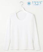 【23区 ゴルフ/NIJYUSANKU GOLF】の【WOMEN】氷撃シリーズ【接触冷感/防臭/UVケア/吸水速乾】クルーネック インナー ホワイト系|ID: prp329100004525623 ipo3291000000032008284