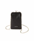 【トプカピ/TOPKAPI】の【TOPKAPI】シュリンクレザー パール チェーン ショルダー バッグ / スマホショルダー ブラック|ID: prp329100004525654 ipo3291000000032008427