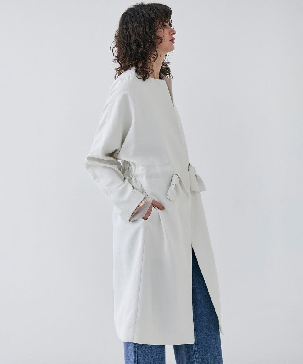 【ベイジ,/BEIGE,】の【洗える】PORDIC / ノーカラードルマンロングコート 人気、トレンドファッション・服の通販 founy(ファニー) 　ファッション　Fashion　レディースファッション　WOMEN　アウター　Coat Outerwear　コート　Coats　ジャケット　Jackets　エレガント 上品　Elegant　カットソー　Cut And Sew　ジャケット　Jacket　フォルム　Form　フロント　Front　リラックス　Relax　ロング　Long　再入荷　Restock/Back In Stock/Re Arrival　夏　Summer　春　Spring　S/S・春夏　Ss・Spring/Summer　洗える　Washable　 other-1|ID: prp329100004525664 ipo3291000000032008475