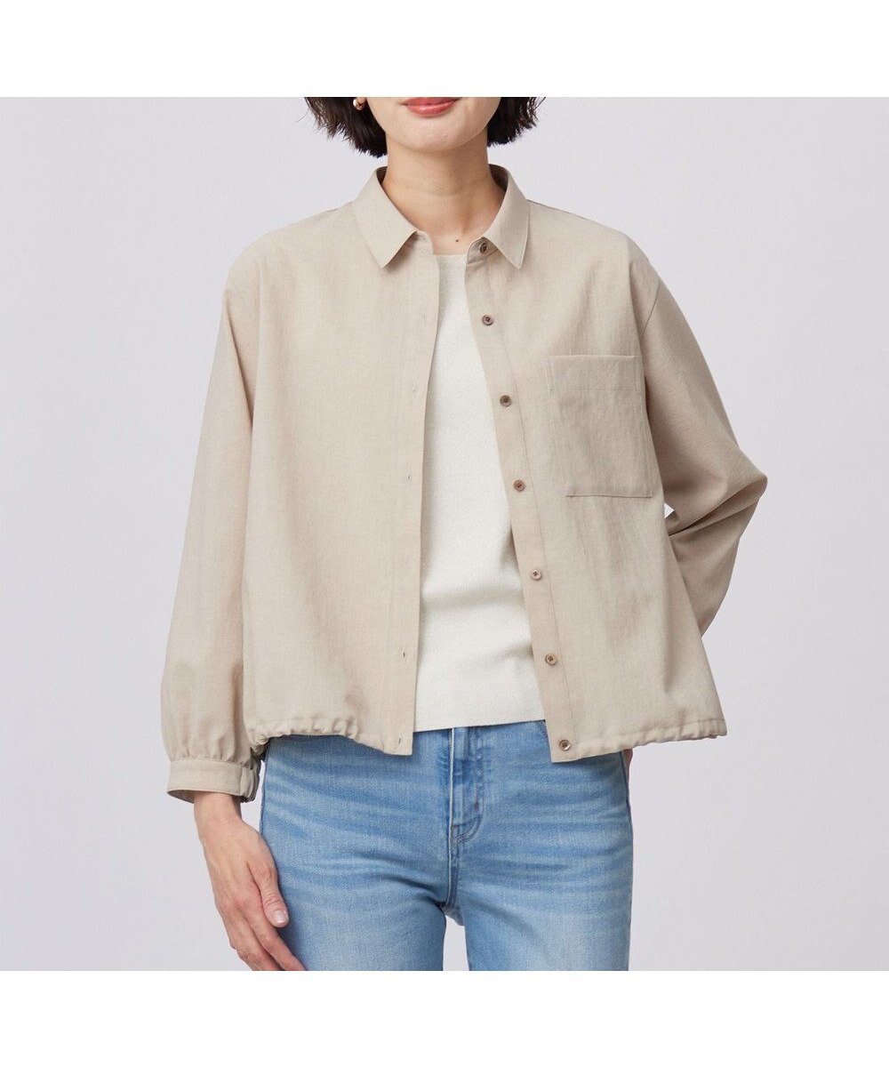 【ジェイ プレス/J.PRESS】の【洗える・接触冷感・防シワ・吸水速乾】BREEZE COOL シャツ ブラウス インテリア・キッズ・メンズ・レディースファッション・服の通販 founy(ファニー) 　ファッション　Fashion　レディースファッション　WOMEN　トップス・カットソー　Tops/Tshirt　シャツ/ブラウス　Shirts/Blouses　春　Spring　洗える　Washable　コンパクト　Compact　吸水　Water Absorption　バランス　Balance　ブルゾン　Blouson　羽織　Haori　ワイド　Wide　S/S・春夏　Ss・Spring/Summer　夏　Summer　ベージュ系|ID: prp329100004525671 ipo3291000000032008518