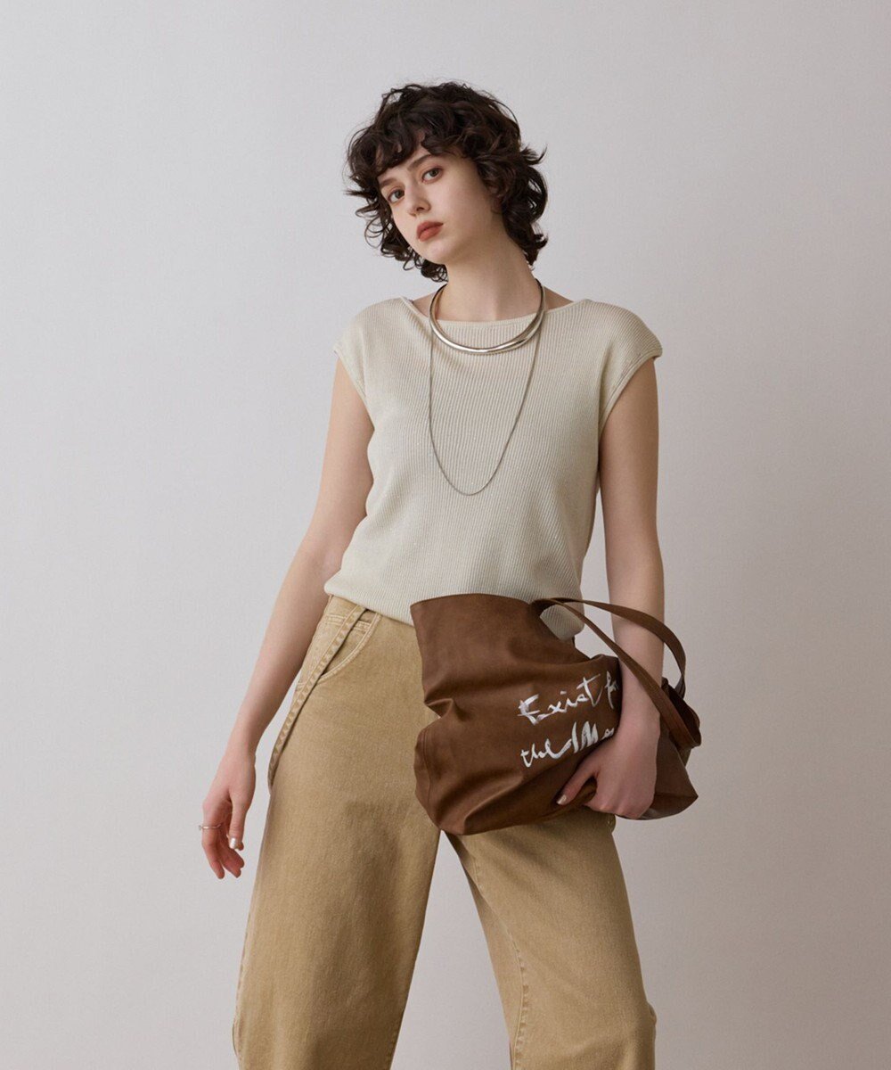 【グレース コンチネンタル/GRACE CONTINENTAL】のロゴレザートート インテリア・キッズ・メンズ・レディースファッション・服の通販 founy(ファニー) 　ファッション　Fashion　レディースファッション　Ladies' Fashion Online　バッグ　Bag　2025年　2025　2025春夏・S/S　Ss,Spring/Summer,2025　クラッシュ　Crash　トレンド　Trend　フェイクレザー　Faux Leather　プリント　Print　ヴィンテージ　Vintage　夏　Summer　ブラウン|ID: prp329100004525693 ipo3291000000032585086