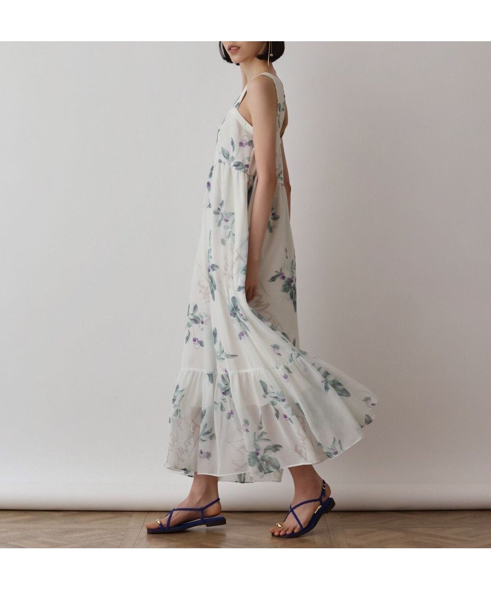 【グレース コンチネンタル/GRACE CONTINENTAL】のプリントセパレートワンピース 人気、トレンドファッション・服の通販 founy(ファニー) 　ファッション　Fashion　レディースファッション　Ladies' Fashion Online　ワンピース　Dress　春　Spring　キャミソール　Camisole　ギャザー　Gather　切替　Switching　サマー　Summer　スリーブ　Sleeve　ドレス　Dress　ノースリーブ　No Sleeve　バランス　Balance　パターン　Pattern　フィット　Fit　フラワー　Flower　フレア　Flare　プリント　Print　半袖　Short Sleeve　モチーフ　Motif　リゾート　Resort　リボン　Ribbon　リラックス　Relax　S/S・春夏　Ss・Spring/Summer　再入荷　Restock/Back In Stock/Re Arrival　夏　Summer　2025年　2025　2025春夏・S/S　Ss,Spring/Summer,2025　 other-1|ID: prp329100004525698 ipo3291000000032392387