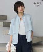 【アイシービー/iCB】の【WEB限定・接触冷感・速乾・洗える】シルキーツイル 半袖クロップドシャツ スカイブルー系|ID: prp329100004525720 ipo3291000000032161808