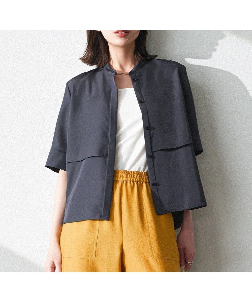 【アイシービー/iCB】の【WEB限定・接触冷感・速乾・洗える】シルキーツイル 半袖クロップドシャツ 人気、トレンドファッション・服の通販 founy(ファニー) 　ファッション　Fashion　レディースファッション　Fashion for Women　トップス・カットソー　Cut & Sew Tops　シャツ・ブラウス・オフィスカジュアル　Elegant Blouses & Button-Ups　春　Spring　洗える　Machine Washable　スリット　Slit, Slit Detail　ツイル　Twist, Twisted Detail　バランス　Balance, Style Balance　半袖　Short Sleeve, Half Sleeve　羽織　Haori, Light Jacket　ヨーク　Yoke, Yoke Design　S/S・春夏　SS, Spring/Summer, Warm Season　夏　Summer　エレガント 上品　Elegant　2025年　2025　2025春夏・S/S　Spring/Summer 2025 SS25　 other-1|ID: prp329100004525720 ipo3291000000035909796