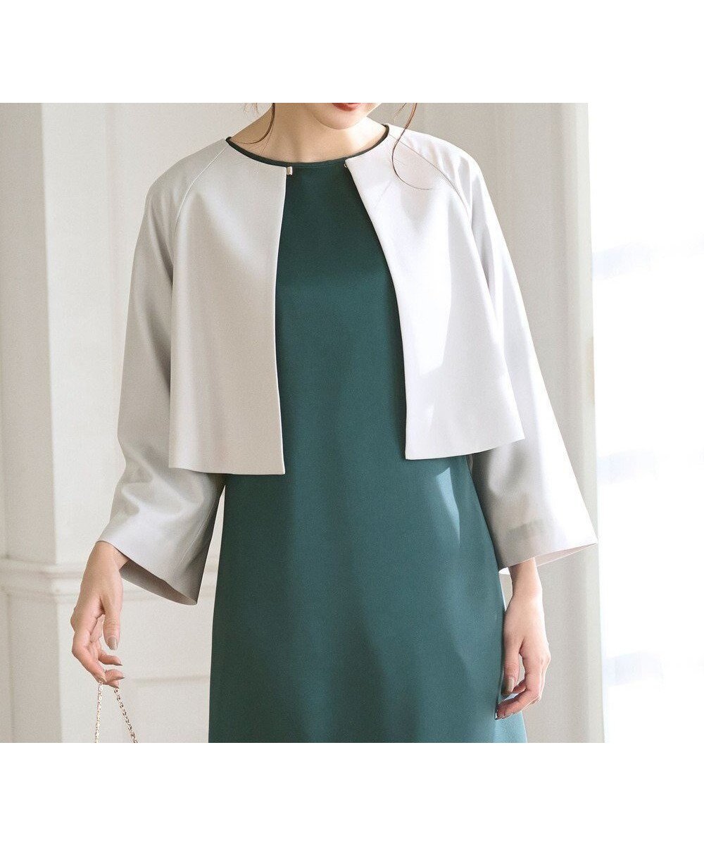 【エニィ スィス/any SiS】の【洗える】セレモニークロップド ジャケット 人気、トレンドファッション・服の通販 founy(ファニー) 　ファッション　Fashion　レディースファッション　WOMEN　アウター　Coat Outerwear　ジャケット　Jackets　ノーカラージャケット　No Collar Leather Jackets　洗える　Washable　クロップド　Cropped　コンパクト　Compact　ジャケット　Jacket　スクエア　Square　ストレッチ　Stretch　ドレス　Dress　定番　Standard　人気　Popularity　バランス　Balance　プレーン　Plane　ボレロ　Bolero　A/W・秋冬　Aw・Autumn/Winter・Fw・Fall-Winter　S/S・春夏　Ss・Spring/Summer　NEW・新作・新着・新入荷　New Arrivals　夏　Summer　 other-1|ID: prp329100004525727 ipo3291000000032008735