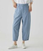 【サキュウ/caqu】の【洗える/涼しい/コットンリネン】color linen barrel pants saxe|ID: prp329100004525734 ipo3291000000032008765