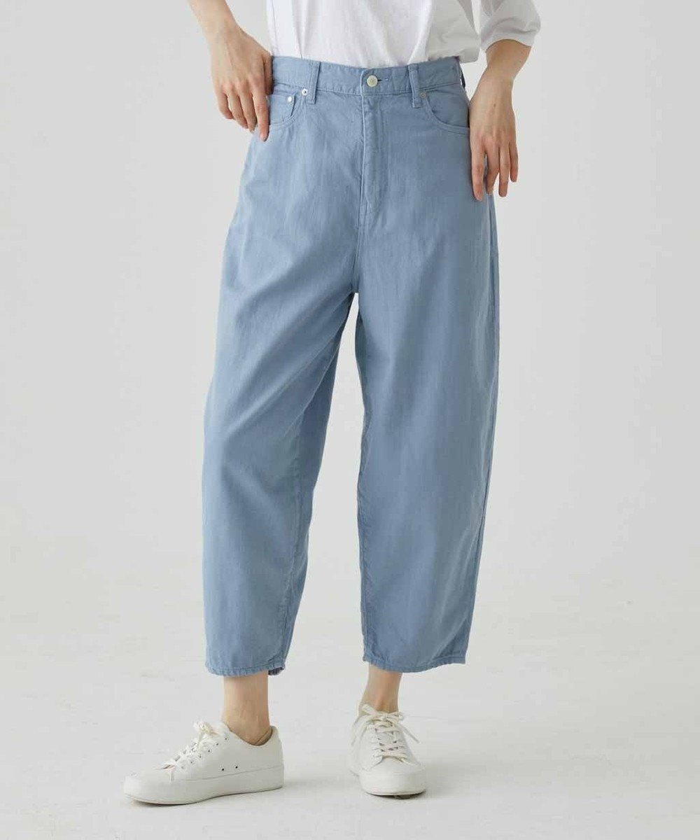 【サキュウ/caqu】の【洗える/涼しい/コットンリネン】color linen barrel pants インテリア・キッズ・メンズ・レディースファッション・服の通販 founy(ファニー) 　ファッション　Fashion　レディースファッション　WOMEN　パンツ　Pants　アンクル　Uncle　インディゴ　Indigo　洗える　Washable　軽量　Lightweight　ジーンズ　Jeans　デニム　Denim　ハイライズ　High Rise　リネン　Linen　A/W・秋冬　Aw・Autumn/Winter・Fw・Fall-Winter　S/S・春夏　Ss・Spring/Summer　NEW・新作・新着・新入荷　New Arrivals　夏　Summer　エレガント 上品　Elegant　saxe|ID: prp329100004525734 ipo3291000000032008765