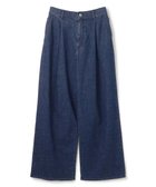 【アンフィーロ 自由区/UNFILO】の【UVカット/遮熱】UNFILO DENIM LIGHT タックワイドパンツ ミディアムインディゴ|ID: prp329100004525742 ipo3291000000032008796