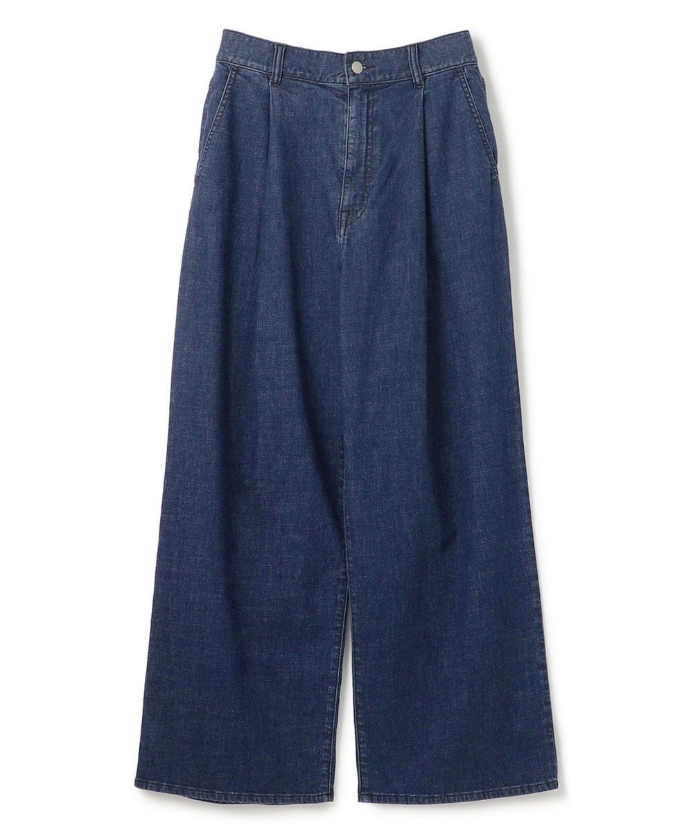 【アンフィーロ 自由区/UNFILO】の【UVカット/遮熱】UNFILO DENIM LIGHT タックワイドパンツ インテリア・キッズ・メンズ・レディースファッション・服の通販 founy(ファニー) 　ファッション　Fashion　レディースファッション　WOMEN　パンツ　Pants　デニムパンツ　Denim Pants　アウトドア　Outdoor　春　Spring　クロップド　Cropped　コンパクト　Compact　デニム　Denim　フロント　Front　ポケット　Pocket　ワイド　Wide　S/S・春夏　Ss・Spring/Summer　NEW・新作・新着・新入荷　New Arrivals　おすすめ　Recommend　夏　Summer　ミディアムインディゴ|ID: prp329100004525742 ipo3291000000032008796
